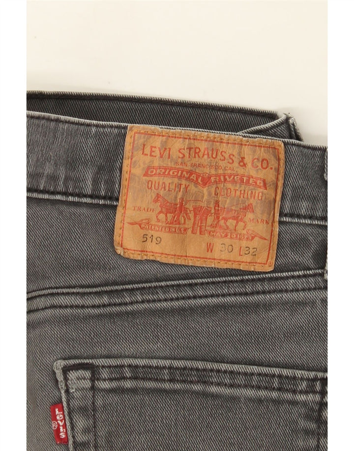 Levi's Herren 519 Skinny Jeans W30 L27 Graue Baumwolle