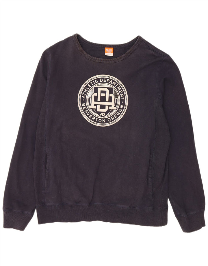 NIKE Herren-Sweatshirt mit Grafik, Größe L, Marineblau