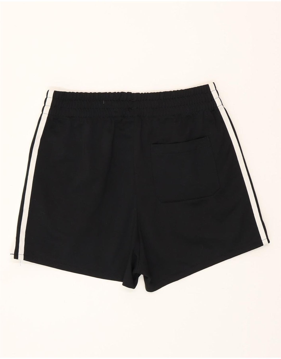 Adidas Damen Sportshorts UK 8 Small Schwarz Polyester