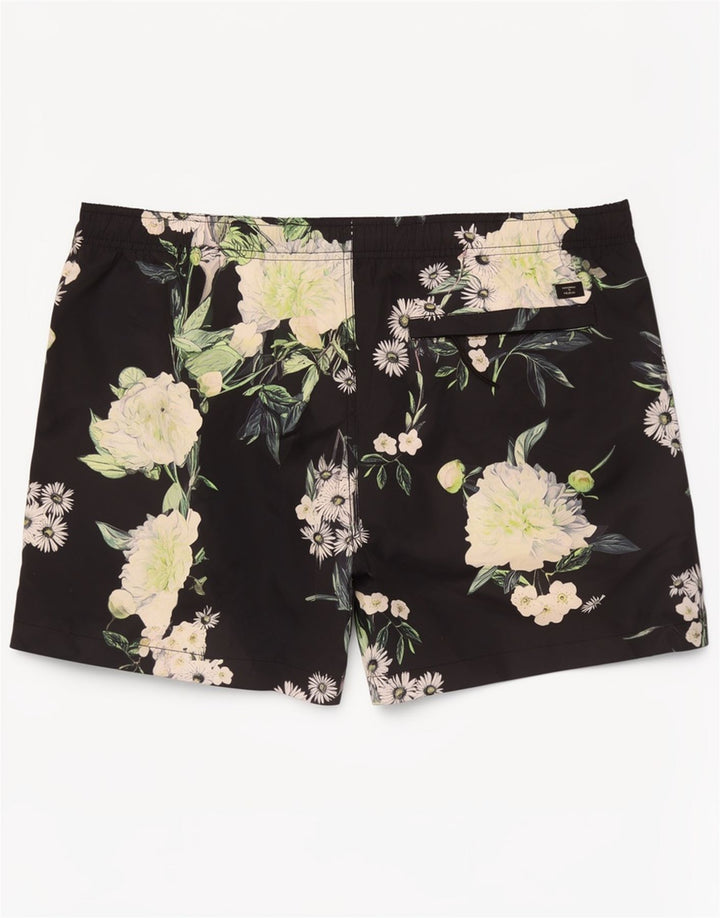Superdry Herren-Badeshorts mit Grafik, groß, Marineblau mit Blumenmuster, Polyester
