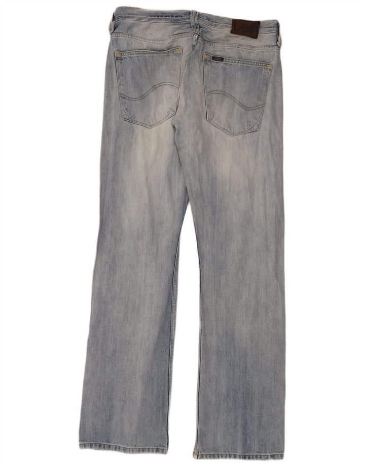 Lee Herren Straight Jeans W33 L34 Blaue Baumwolle