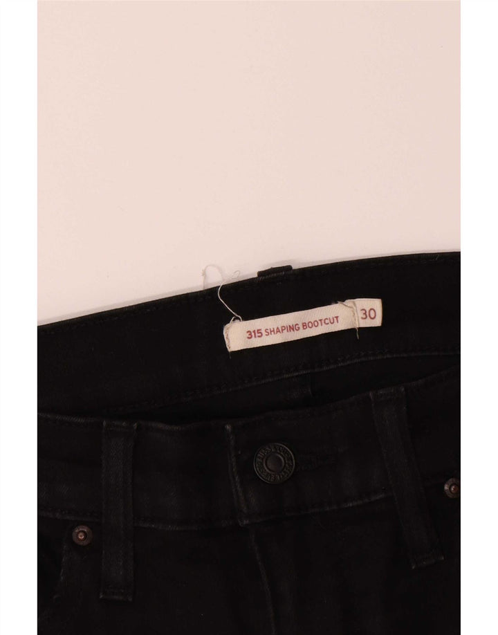 Levi's Damen 315 Shaping Bootcut Jeans W30 L30 Schwarz