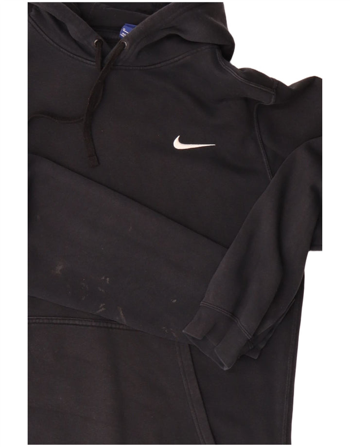 Nike Herren-Hoodie-Pullover aus mittelschwarzer Baumwolle