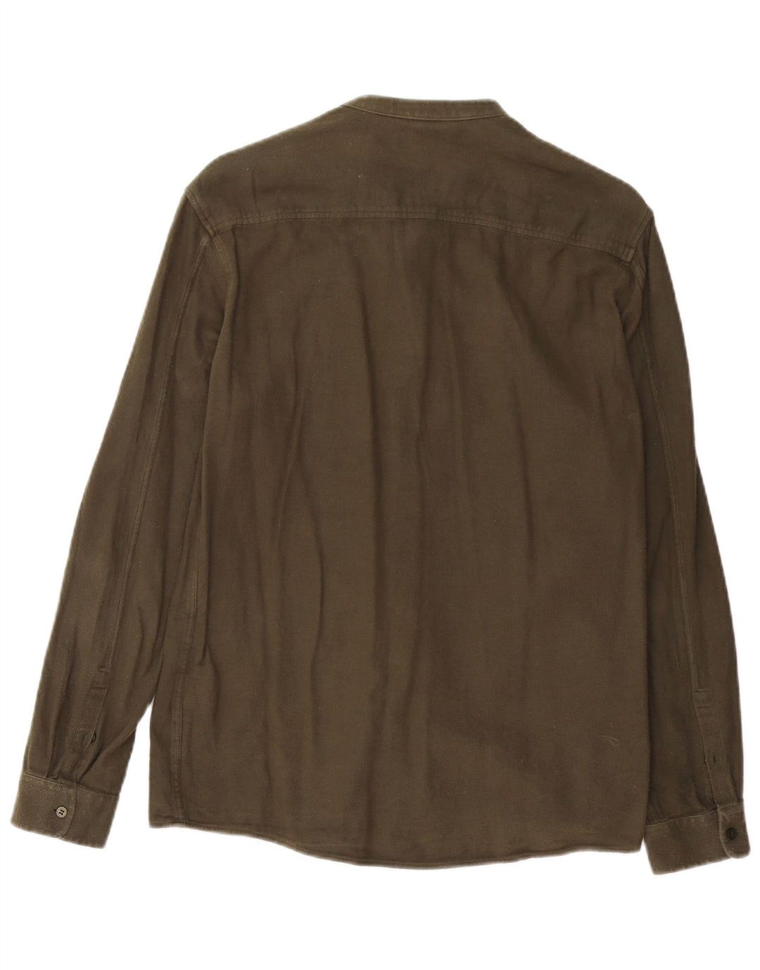 Cos Herrenhemd Small Khaki Baumwolle