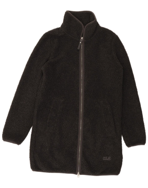 Jack Wolfskin Damen Übergroßer Fleecemantel UK 6 XS Grau Polyester