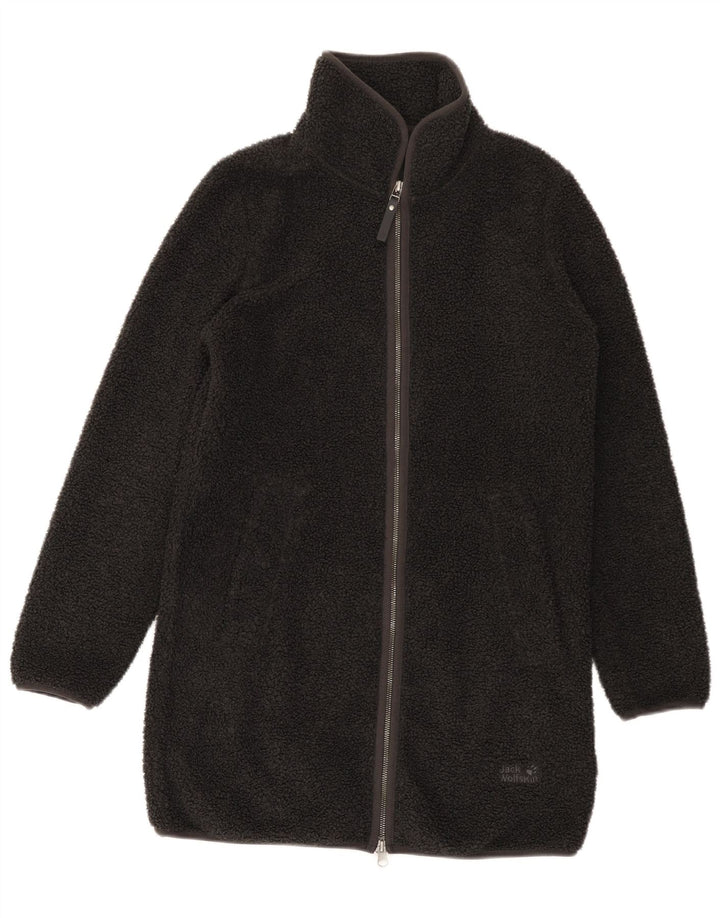 Jack Wolfskin Damen Übergroßer Fleecemantel UK 6 XS Grau Polyester