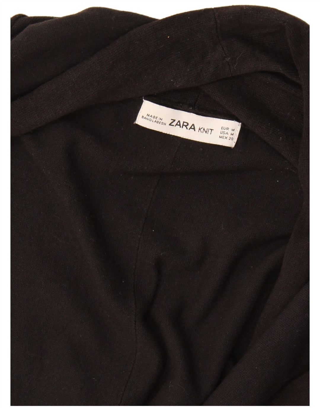 Offener Cardigan für Damen von Zara, Gr. 12, mittelschwarz