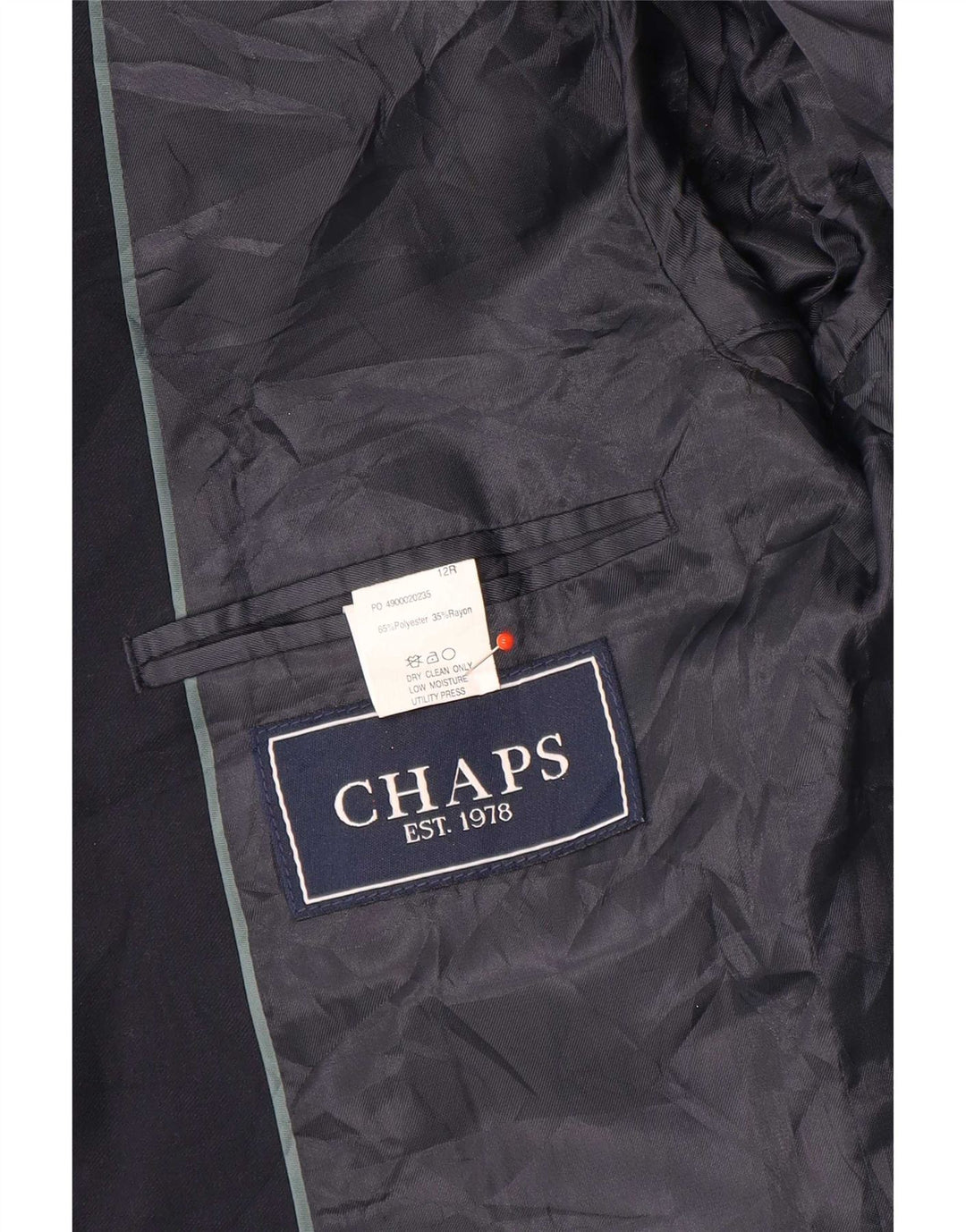 Chaps Jungen-Blazer mit 2 Knöpfen, 11–12 Jahre, marineblaues Polyester
