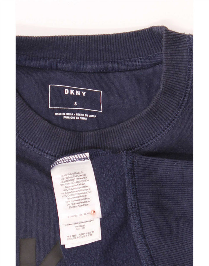 Dkny Herren-Sweatshirt mit Grafik, Größe S, marineblau, Baumwolle