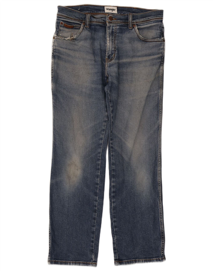 Wrangler Herren Texas Straight Jeans W32 L30 Blaue Baumwolle