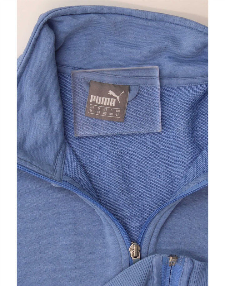 Puma Damen Trainingsanzug Top Jacke UK 12 Mittelblau