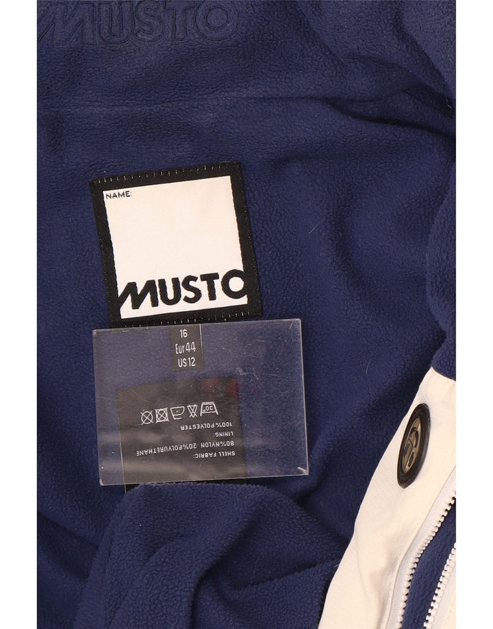Musto Womens Graphic Windjacke UK 16 Large Marineblau Polyurethan