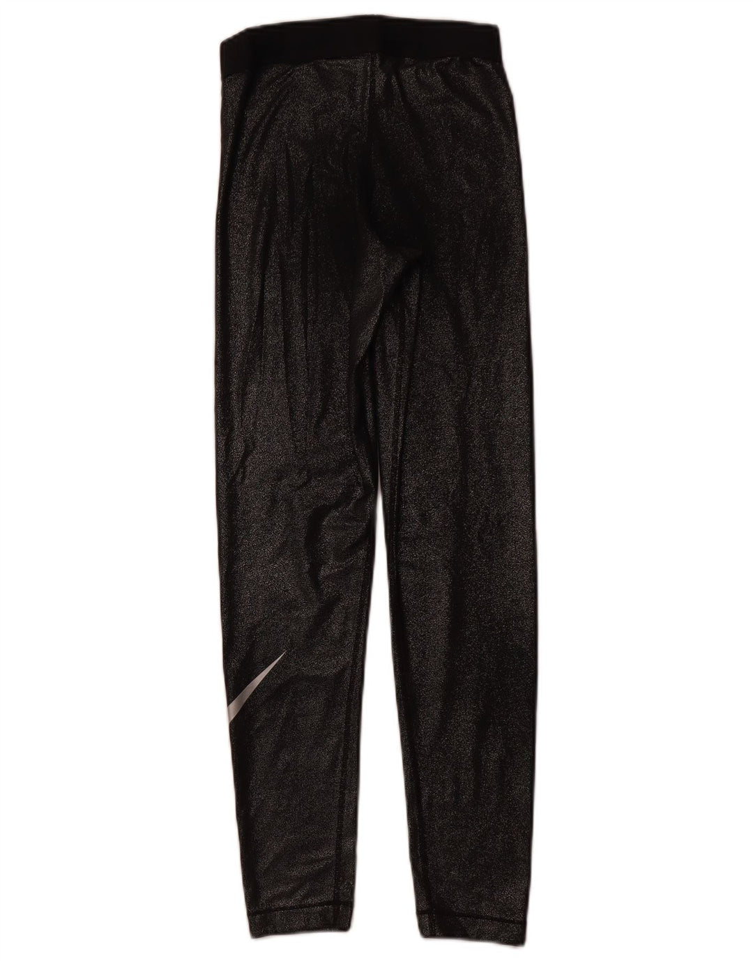 NIKE Womens Dri Fit Graphic Leggings UK 8 Small Schwarz Polyester