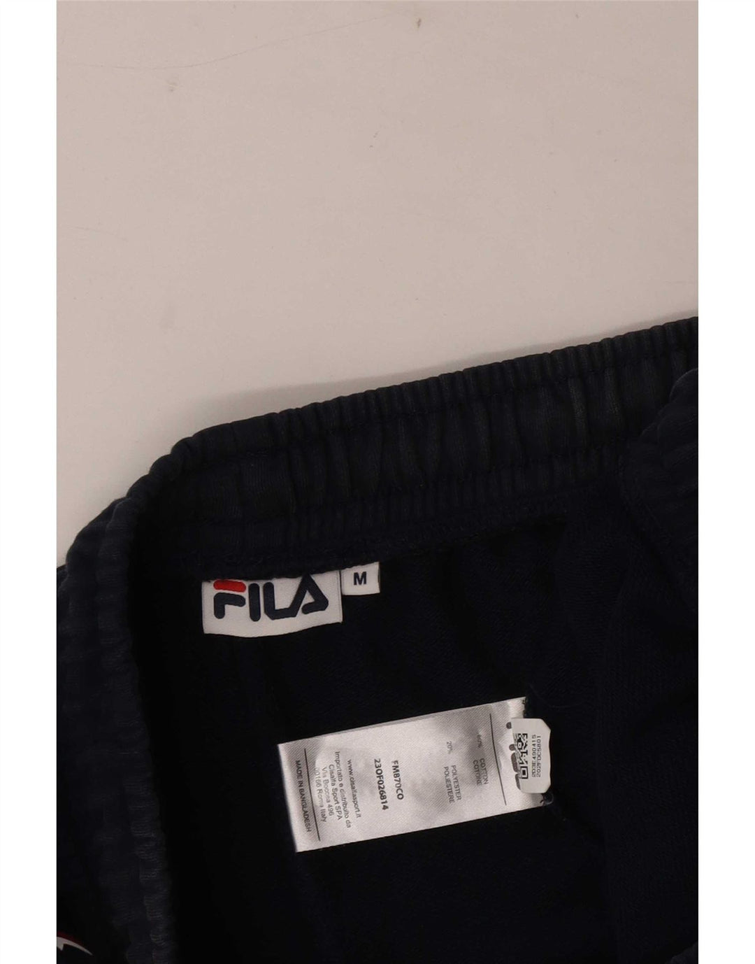 Fila Herren Grafik-Sportshorts aus mittlerer marineblauer Baumwolle