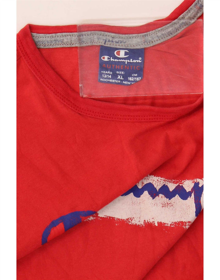 Champion Jungen-Top mit Grafik, 13–14 Jahre, XL, Rot