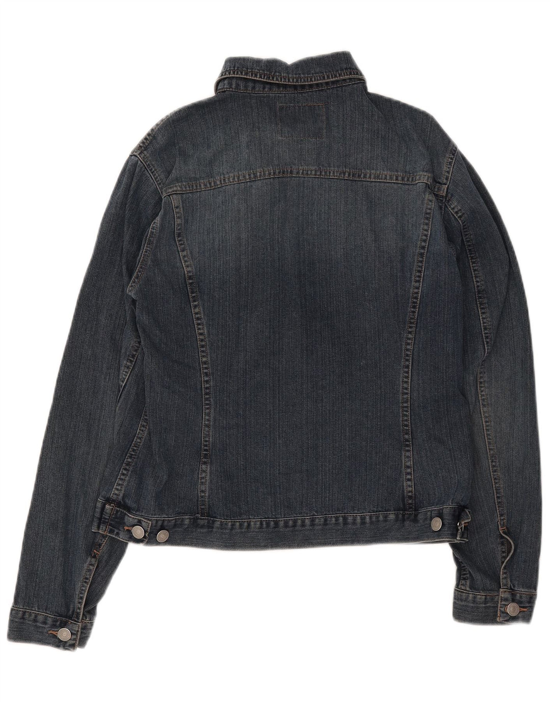 Sisley Damen Jeansjacke UK 14 Große blaue Baumwolle