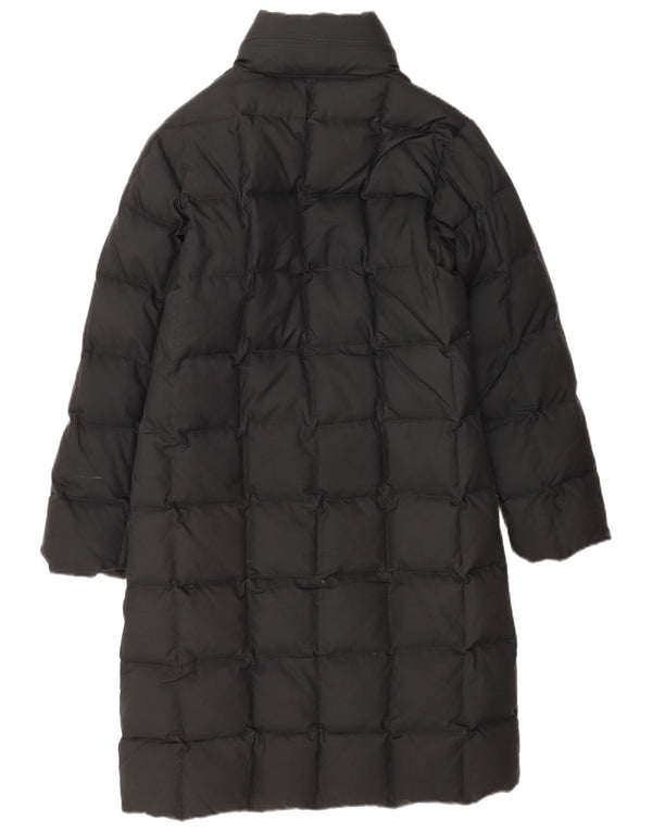 Alberto Aspesi Damen Wattierter Mantel UK 10 Small Schwarz Polyester