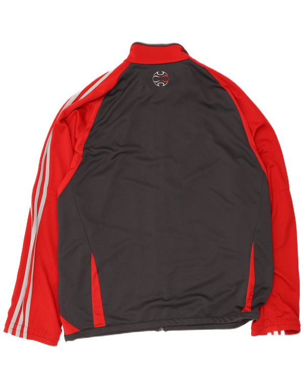 Adidas Herren Climacool Trainingsanzug Top Jacke UK 42/44 Large Schwarz Colourblock