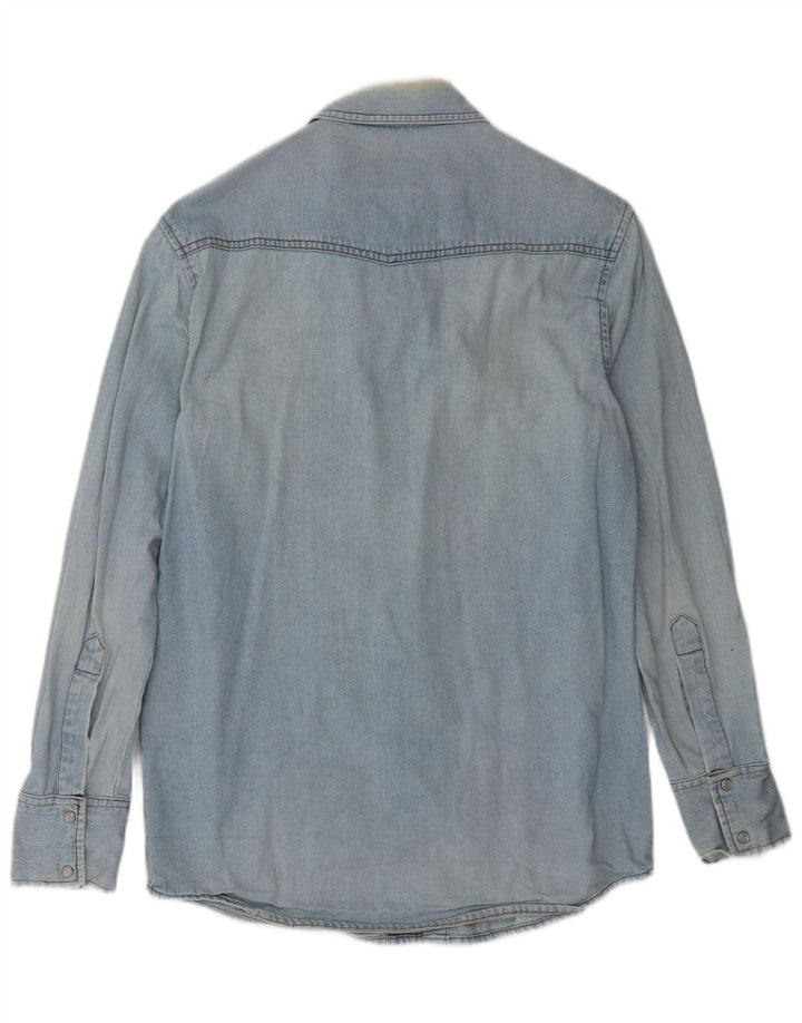 Wrangler Herren Jeanshemd XS Blaue Baumwolle
