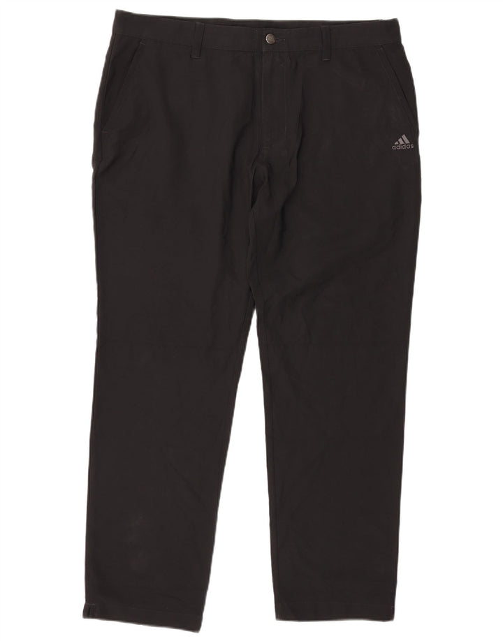 Adidas Herren Slim Chino Hose W36 L30 Schwarz Polyester