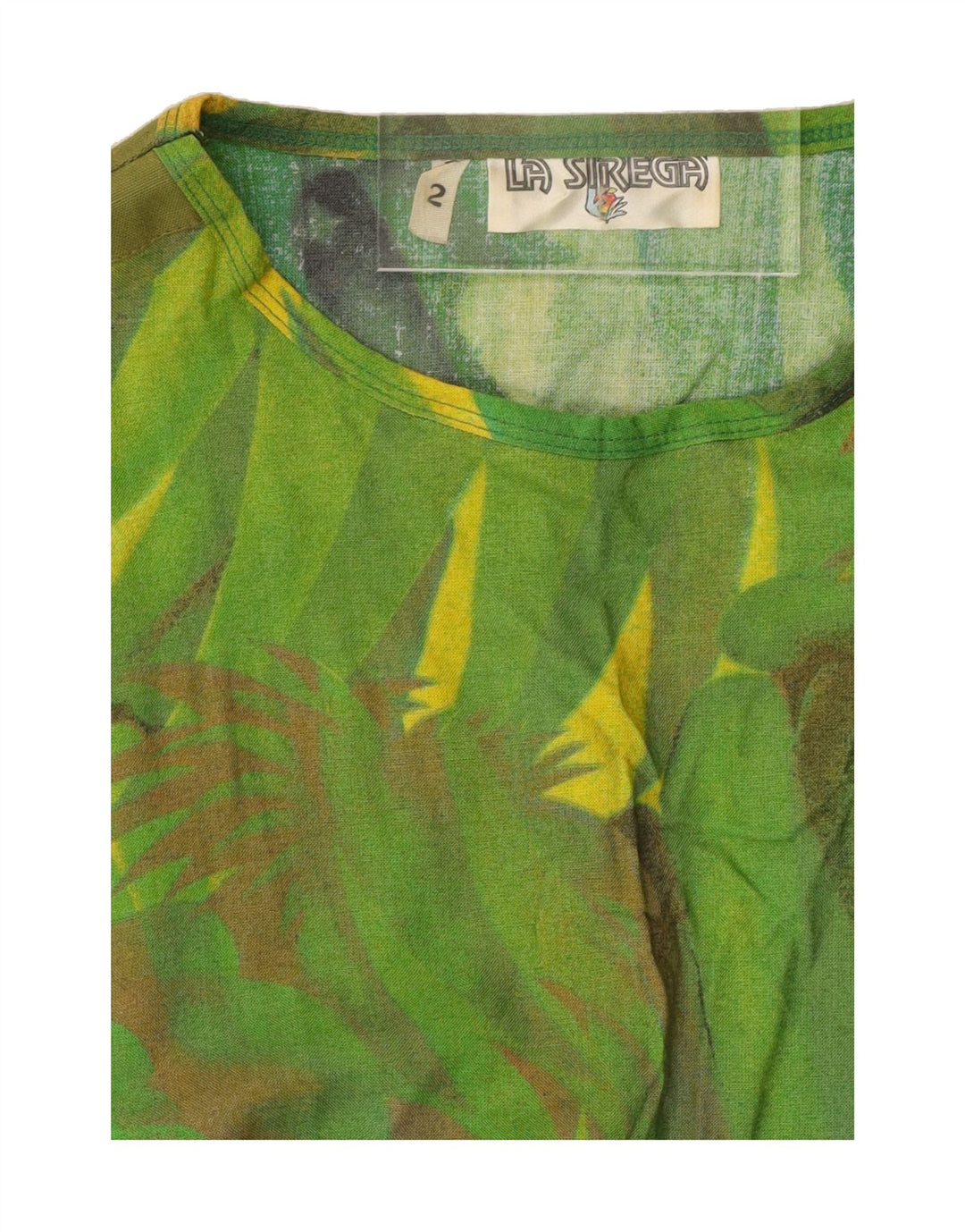 VINTAGE Womens Oversized Graphic Sleeveless Blouse Top US 2 XS Green Vintage Vintage and Second-Hand Vintage from Messina Hembry 