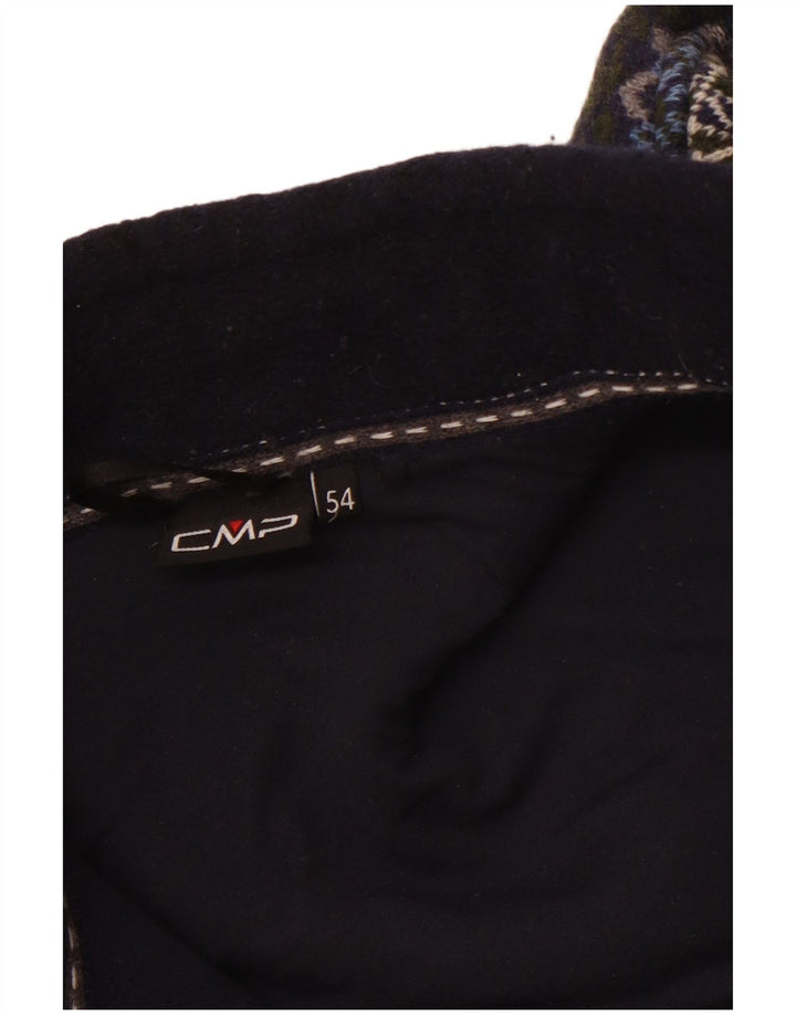 CMP Herren-Fleecejacke, EU 54, 2XL, blaues Colourblock-Polyester