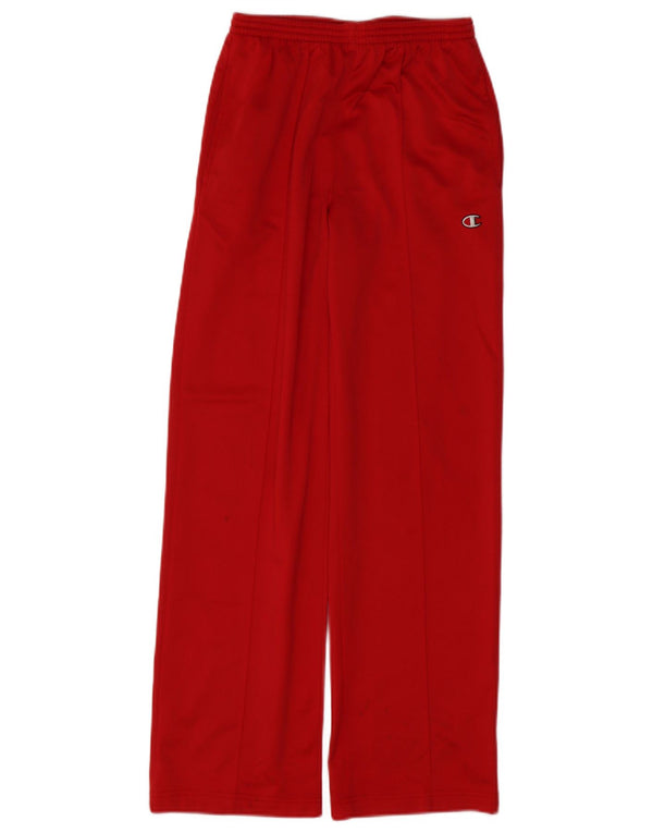 CHAMPION Boys Tracksuit Trousers 13-14 Years XL  Red Polyester