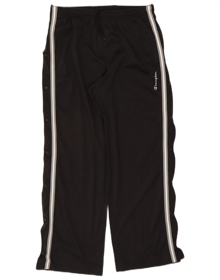 Champion Herren-Trainingshose XL, schwarzes Polyester