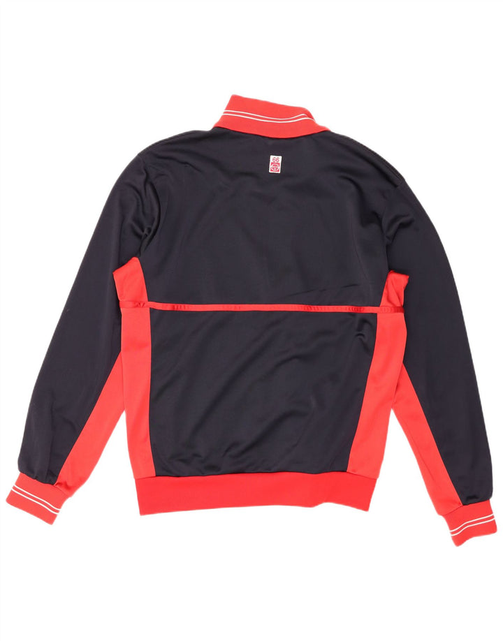 Sergio Tacchini Herren-Trainingsanzugoberteil, Jacke, 2XL, Marineblau, Farbblock