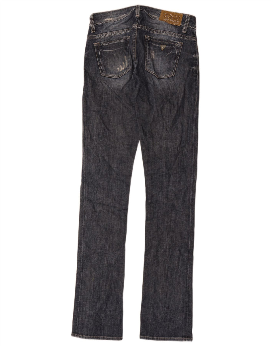Guess Damen Distressed Slim Jeans W24 L34 Blaue Baumwolle