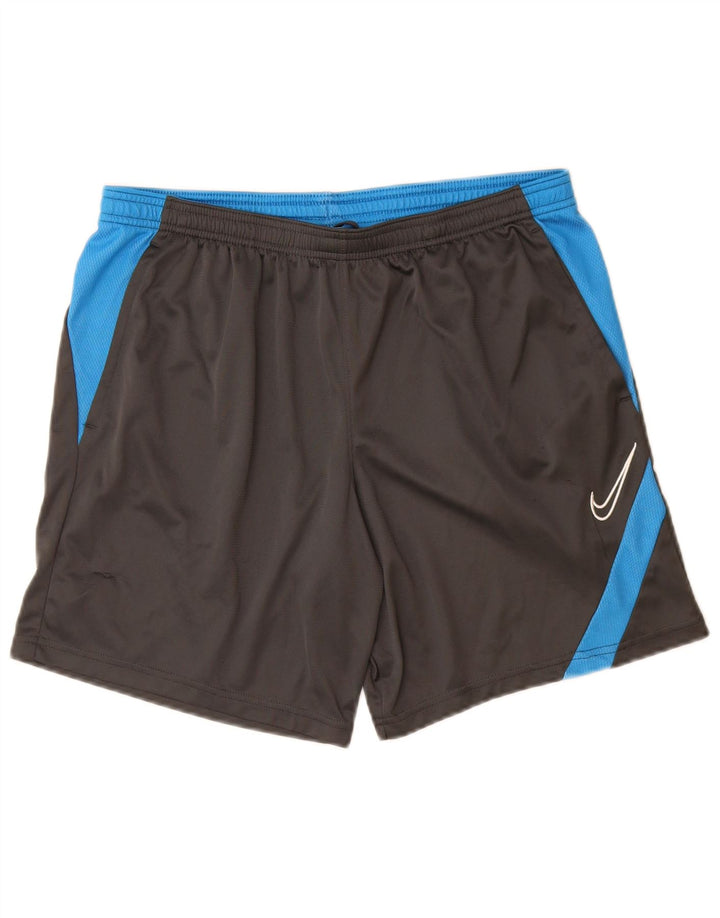 Nike Herren Dri Fit Sportshorts, groß, schwarzes Farbblock-Polyester