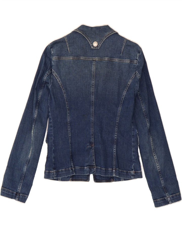 SISLEY Womens Denim Jacket IT 46 Large Blue Cotton Vintage Sisley and Second-Hand Sisley from Messina Hembry 