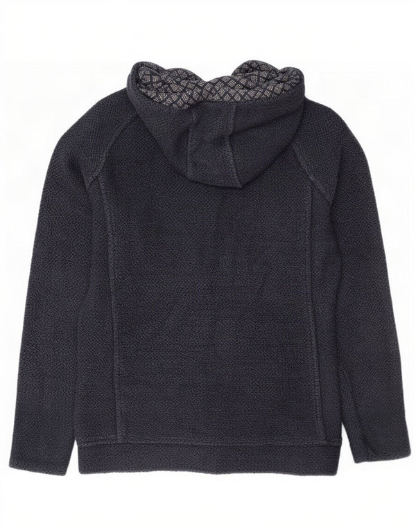 Weird Fish Damen-Kapuzenpullover mit Reißverschluss, UK 12, mittelmarineblaue Baumwolle