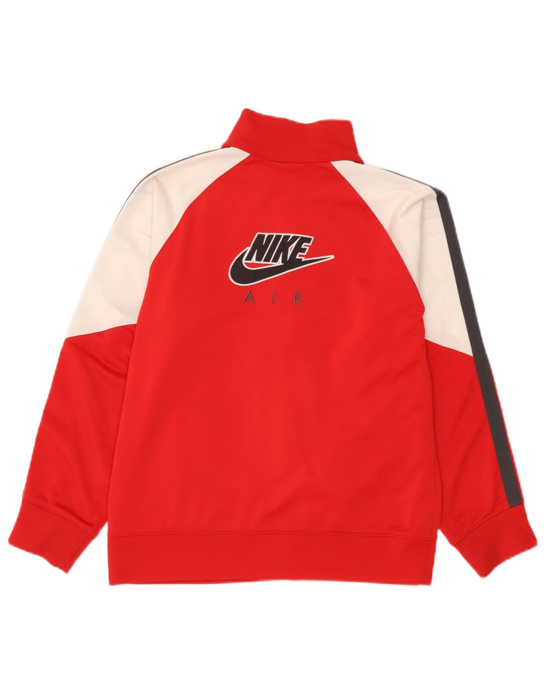 Nike Jungen-Trainingsanzugoberteil mit Grafik, 10–11 Jahre, Mittelrot, Farbblock