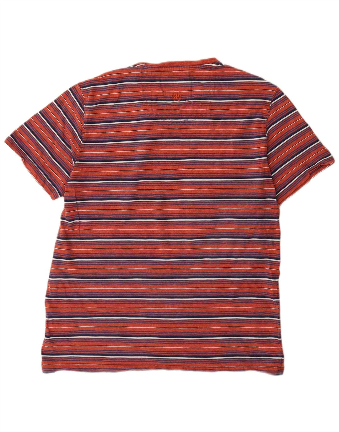 Fat Face Herren-T-Shirt aus Baumwolle, groß, rot gestreift