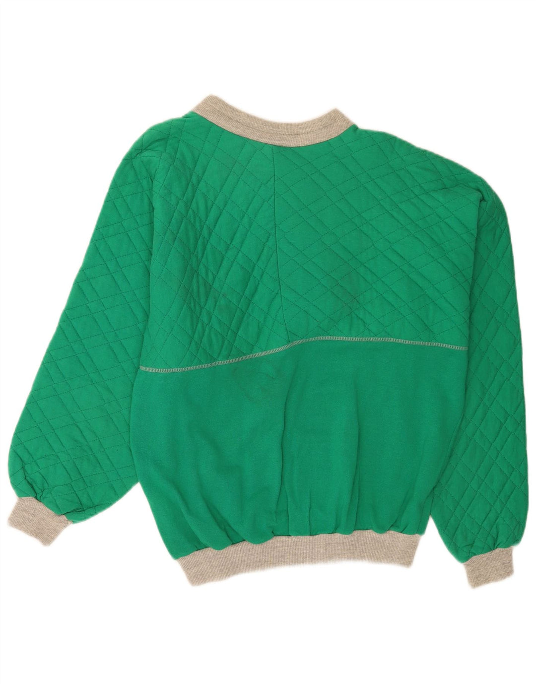Vintage Herren Grafik Sweatshirt Pullover Große grüne Baumwolle Retro
