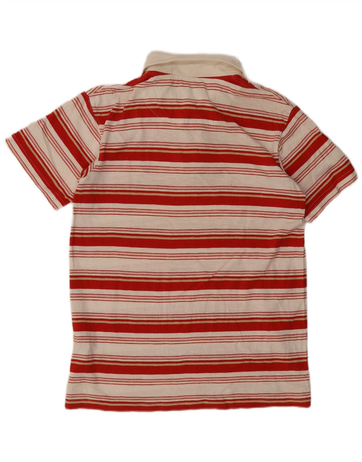 Timberland Herren-Poloshirt aus mittelroter, gestreifter Baumwolle