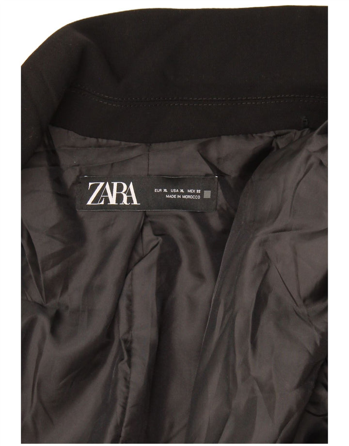 Zara Damen offene Blazerjacke UK 18 XL Schwarz