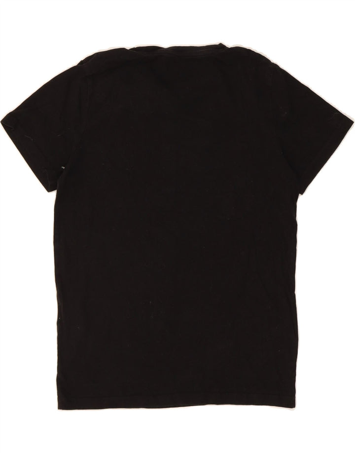 JACK & JONES Mens Regular Fit T-Shirt Top Small Black Cotton Vintage Jack & Jones and Second-Hand Jack & Jones from Messina Hembry 
