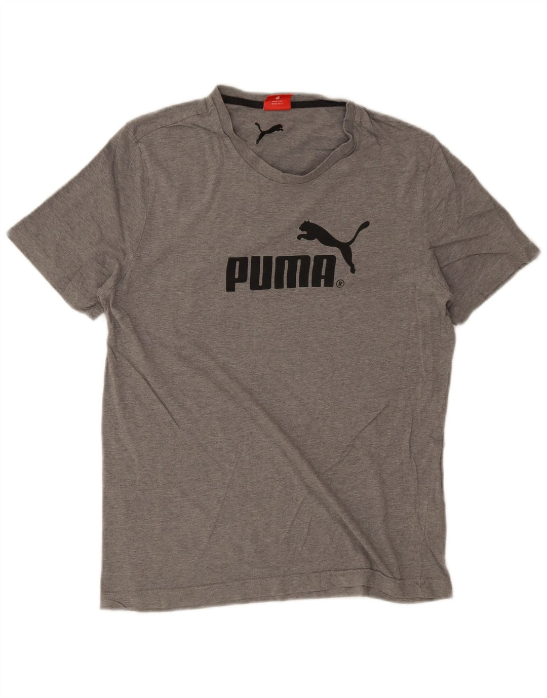 Puma Herren Grafik-T-Shirt-Oberteil Mittelgrau meliert