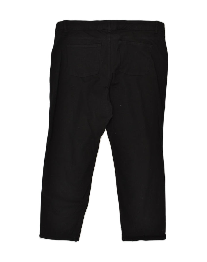 CHAPS Womens Tapered Casual Trousers W40 L28  Black Cotton | Vintage Chaps | Thrift | Second-Hand Chaps | Used Clothing | Messina Hembry 