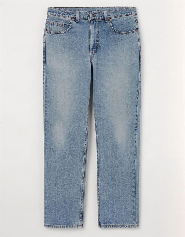 Levi's Mens 504 Straight Jeans W35 L32 Blue Cotton