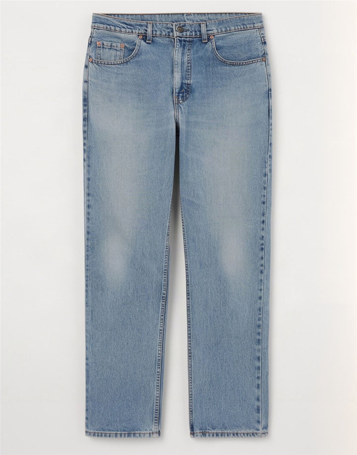 Levi's Mens 504 Straight Jeans W35 L32 Blue Cotton