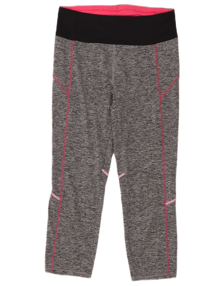 MARKS & SPENCER Capri-Leggings für Damen, UK 10, Größe S, Grau, Farbblock