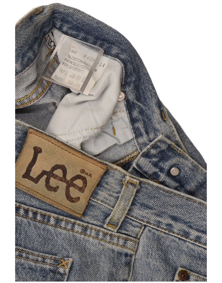 Lee Herren Chicago Straight Jeans W38 L27 Blaue Baumwolle