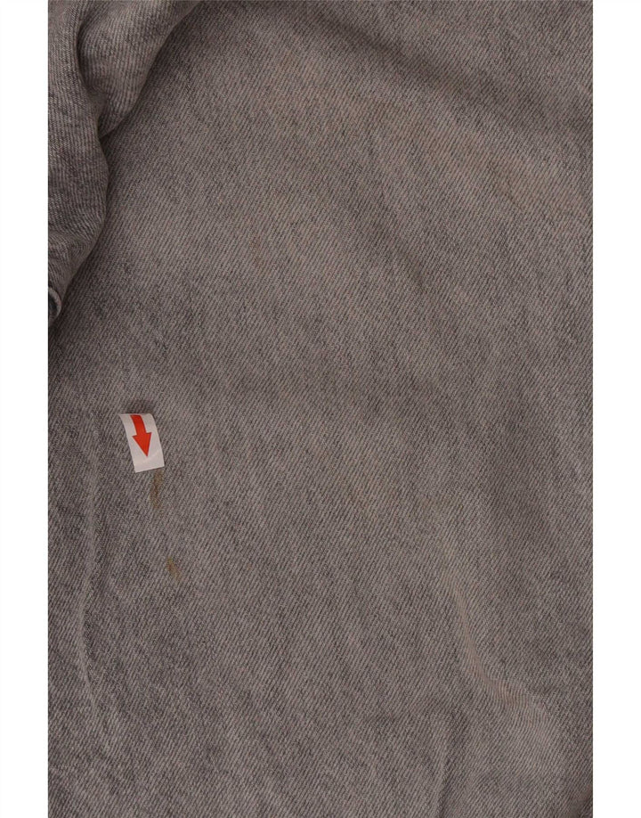 Zara Herren Straight Jeans EU 44 Large W34 L30 Graue Baumwolle
