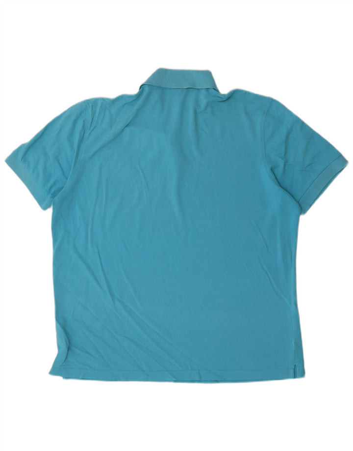 Hugo Boss Herren Poloshirt XL Blaue Baumwolle