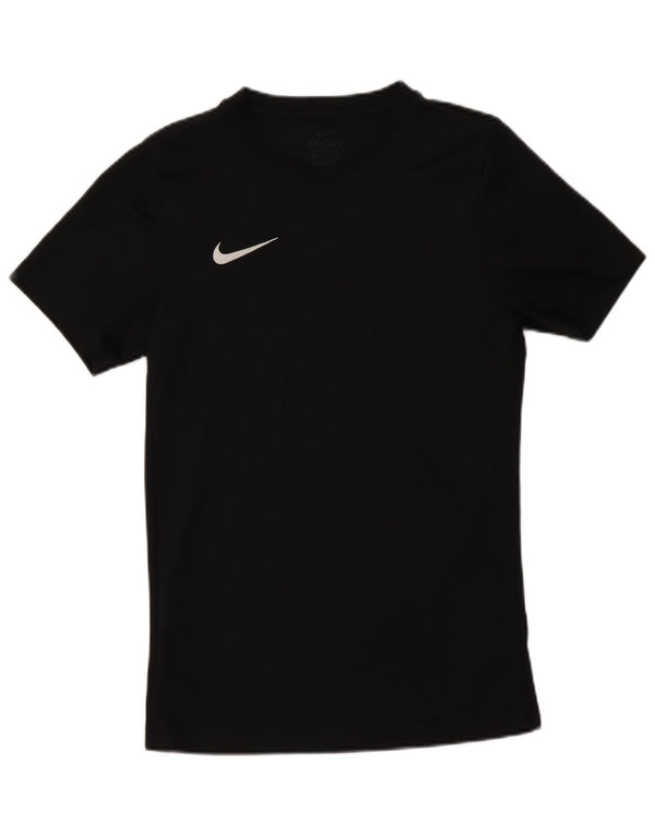 Nike Herren Dri Fit T-Shirt Top Small Schwarz Polyester