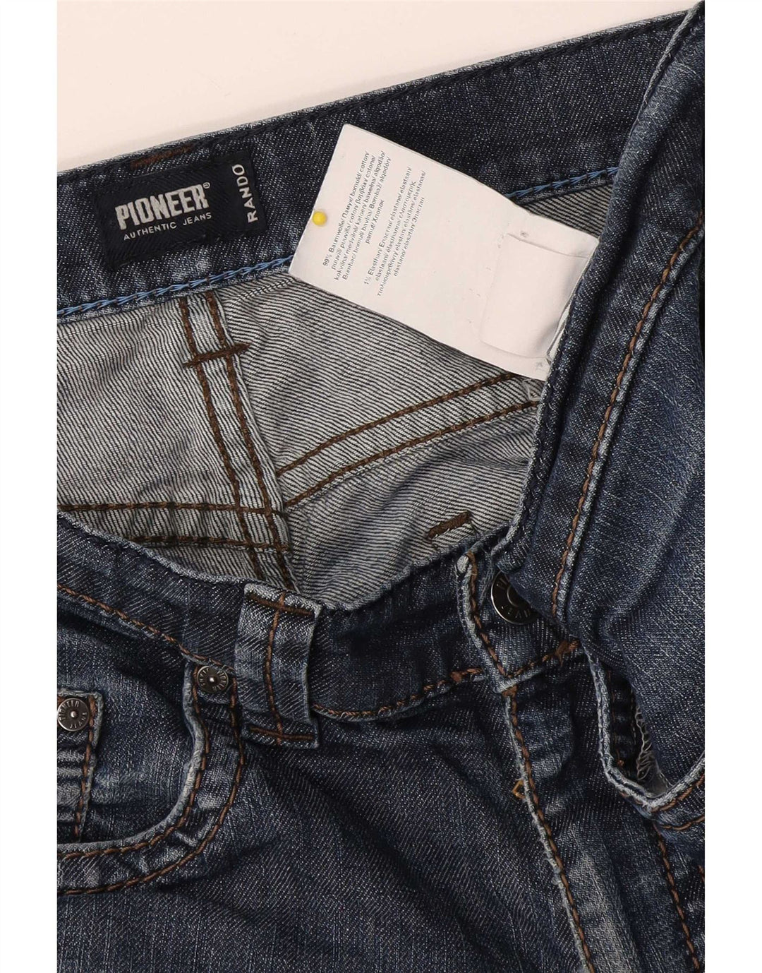 Pioneer Herren Straight Jeans W36 L30 Blaue Baumwolle
