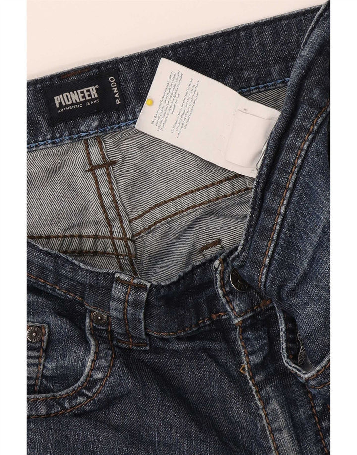 Pioneer Herren Straight Jeans W36 L30 Blaue Baumwolle